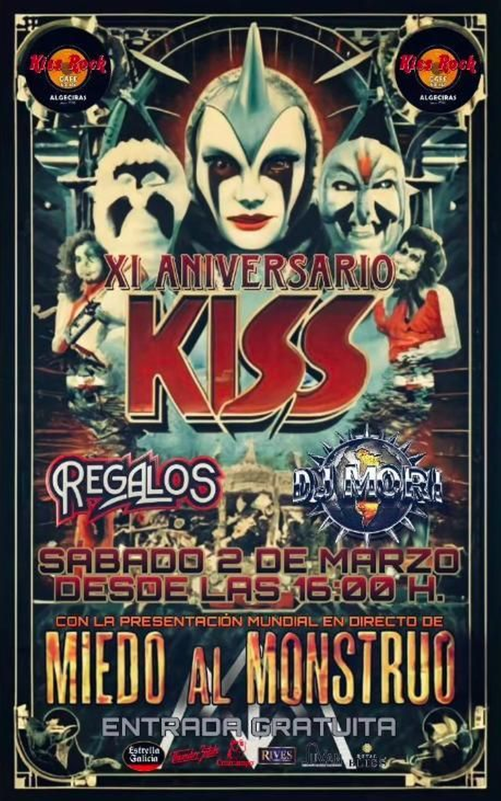 Cartel XI Aniversario Kiss