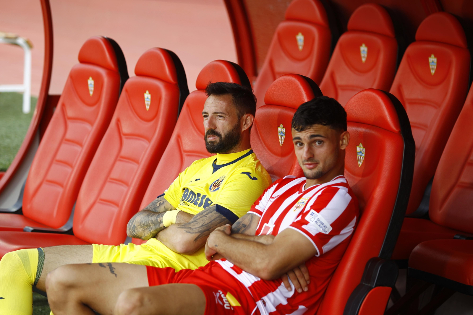 Las mejores imágenes del partido de fútbol U.D. Almería-Villarreal C.F.