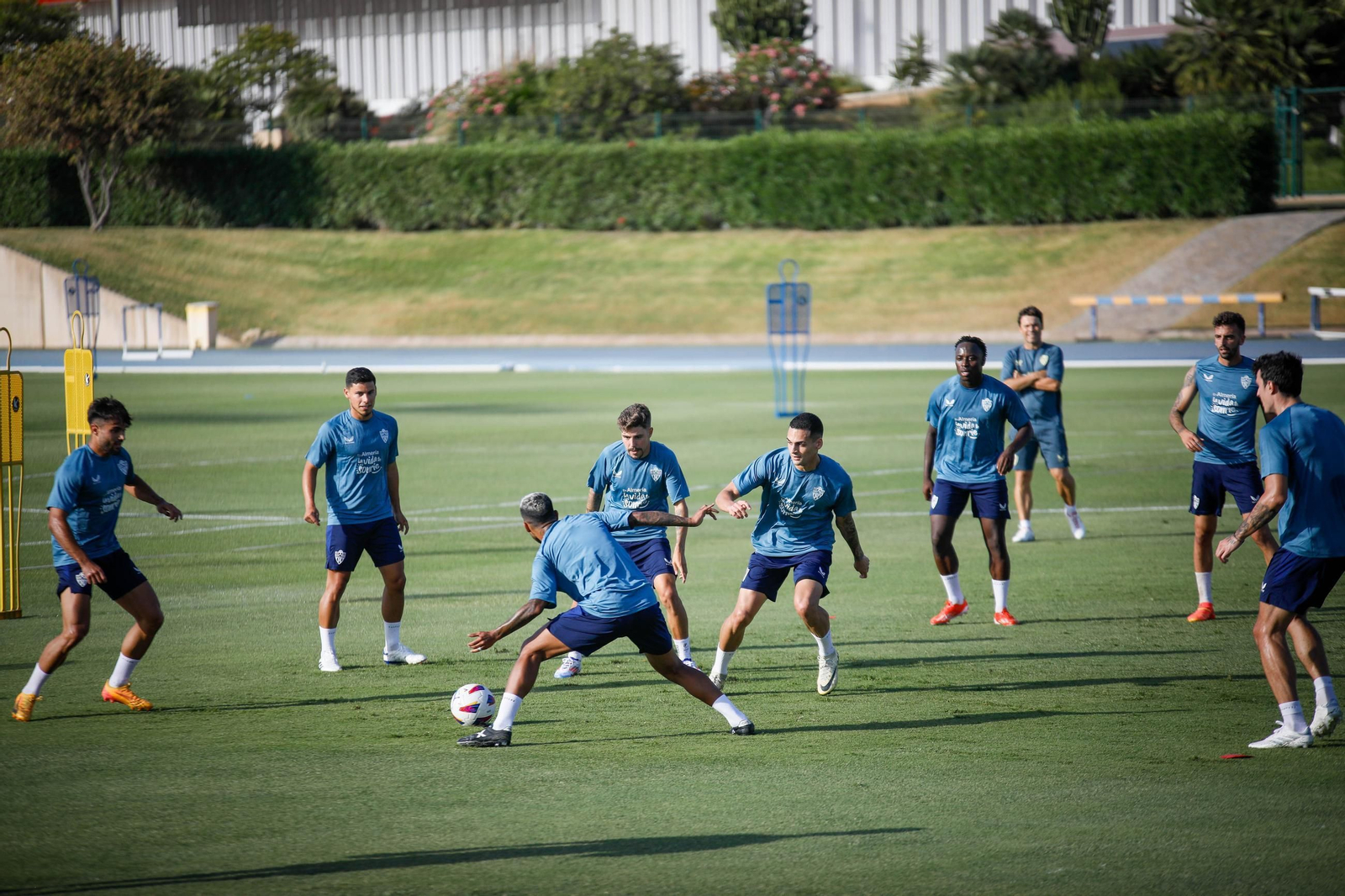 Primer entrenamiento pretemporada del Almería, en imágenes