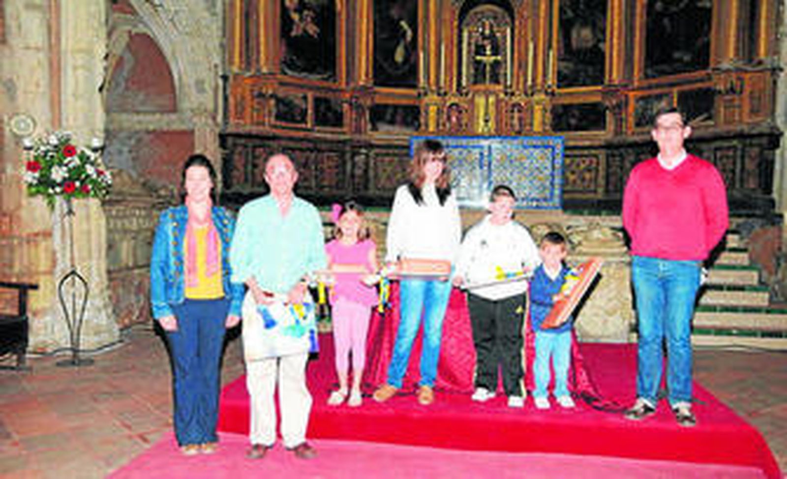 Momento de la entrega de premios en el monasterio de Santa Clara.