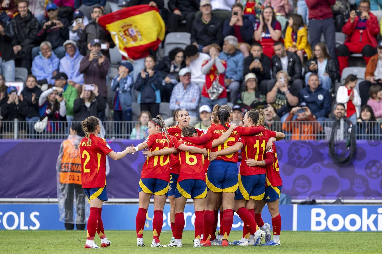 Las fotos de la goleada de España sobre Bélgica en la Eurocopa femenina