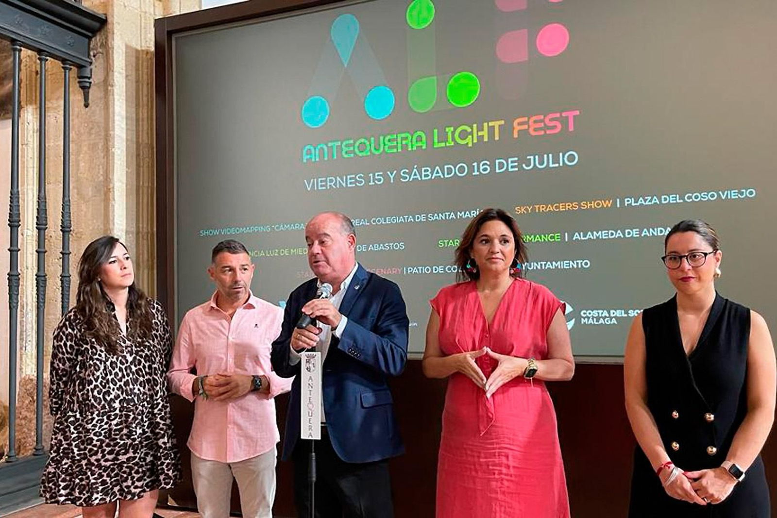 Presentación del festival de luz y sonido de Antequera. Presentación del festival de luz y sonido de Antequera.