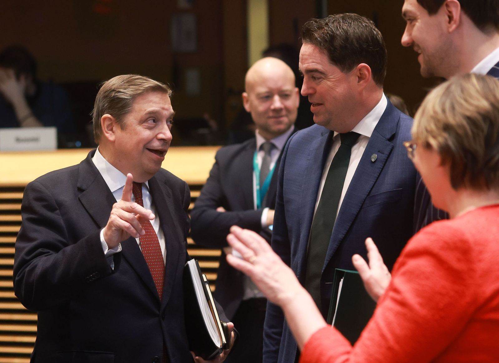 Luis Planas, este miércoles en la reunión extraordinaria de ministros de Agricultura