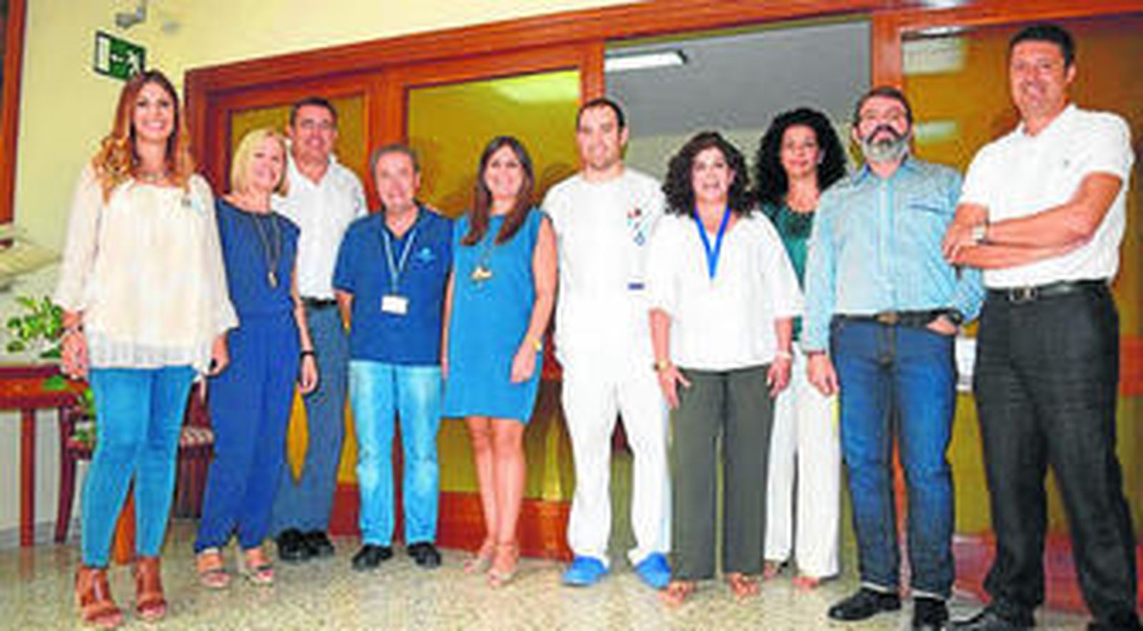 Personal del centro malagueño.