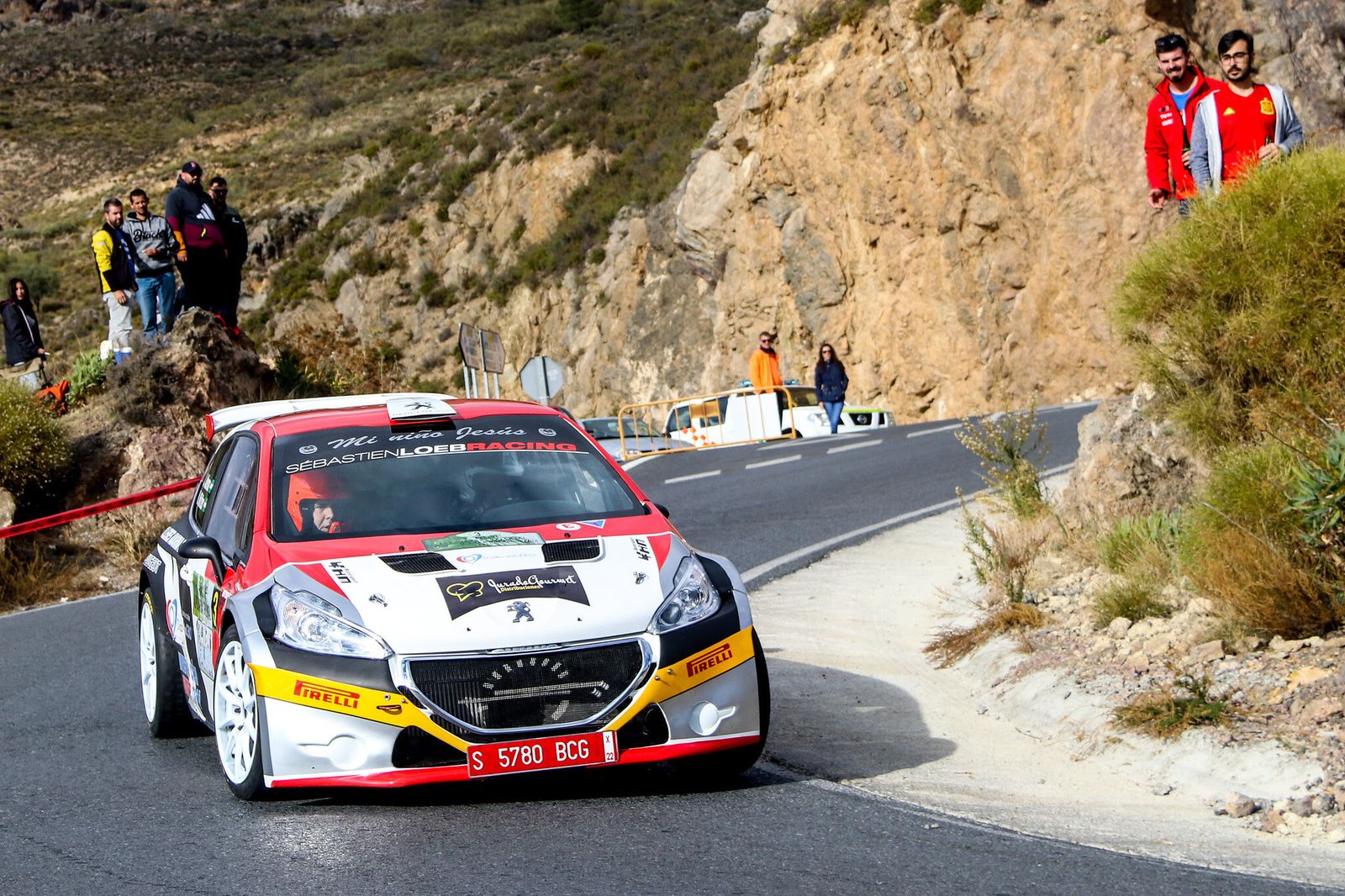 Un vehículo en una prueba anterior del Andaluz