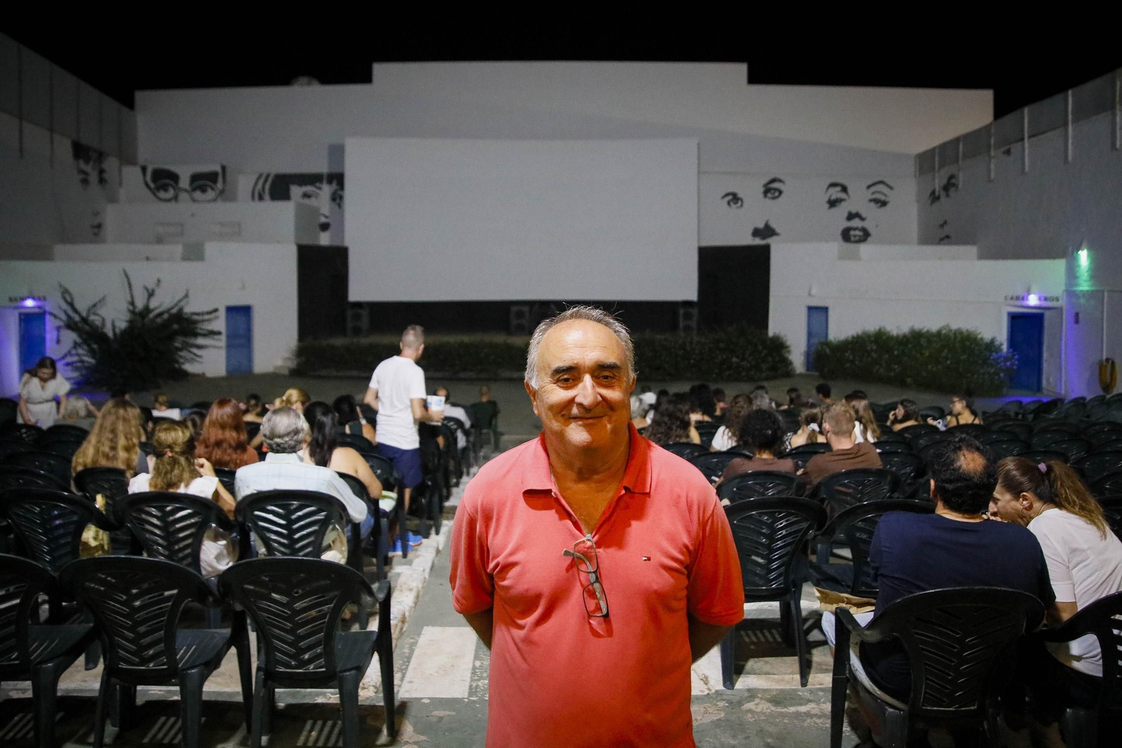 Imágenes de la última proyección en el cine de verano de Garrucha Imágenes de la última proyección en el cine de verano de Garrucha