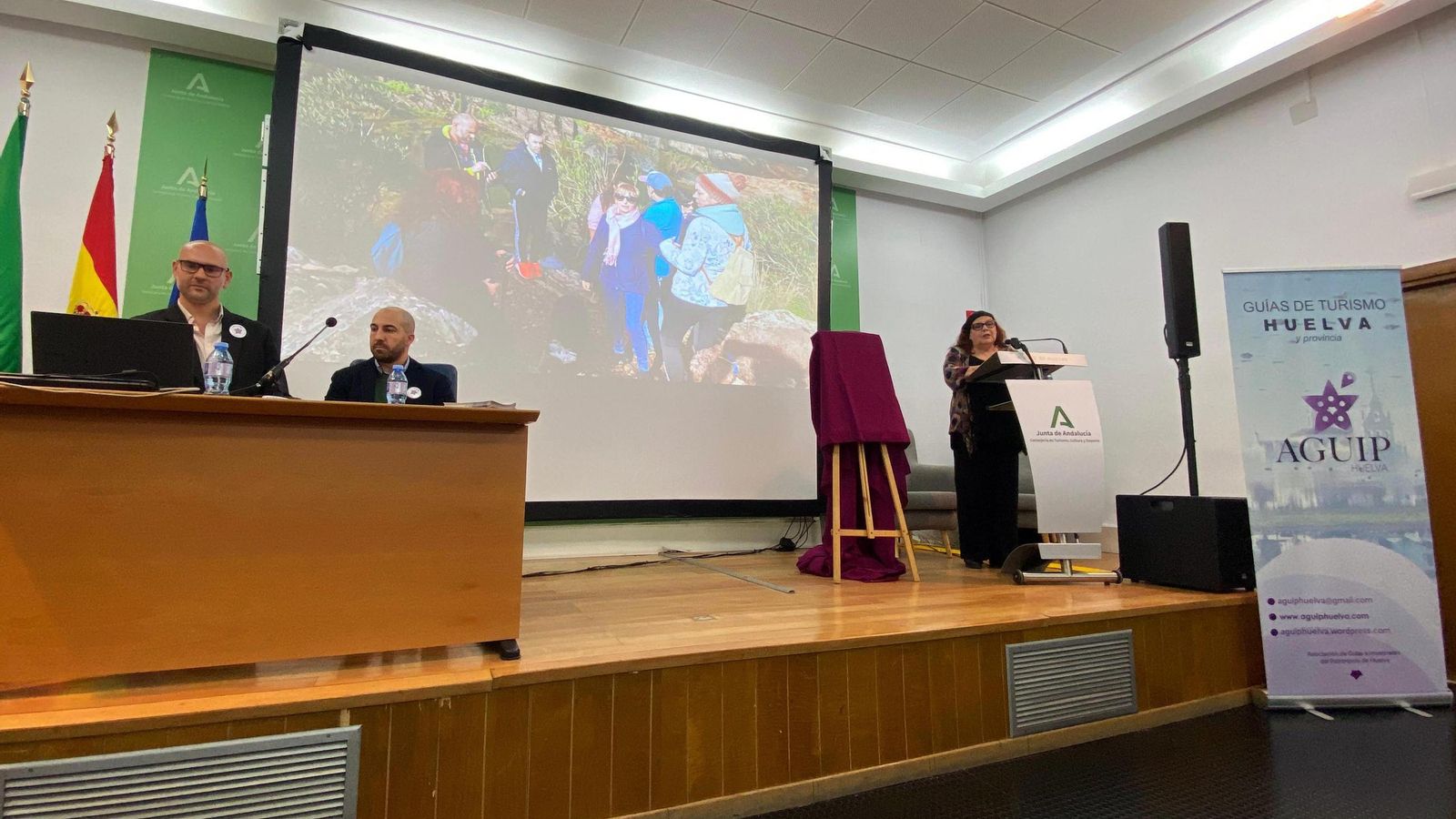 Un momento de la presentación del X Aniversario de AGUIP-Huelva