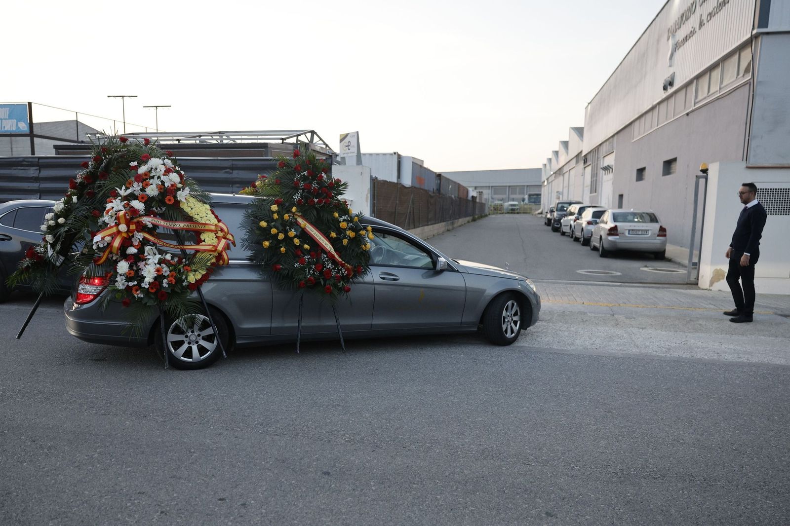 Furgón con los restos mortales de Tejero.