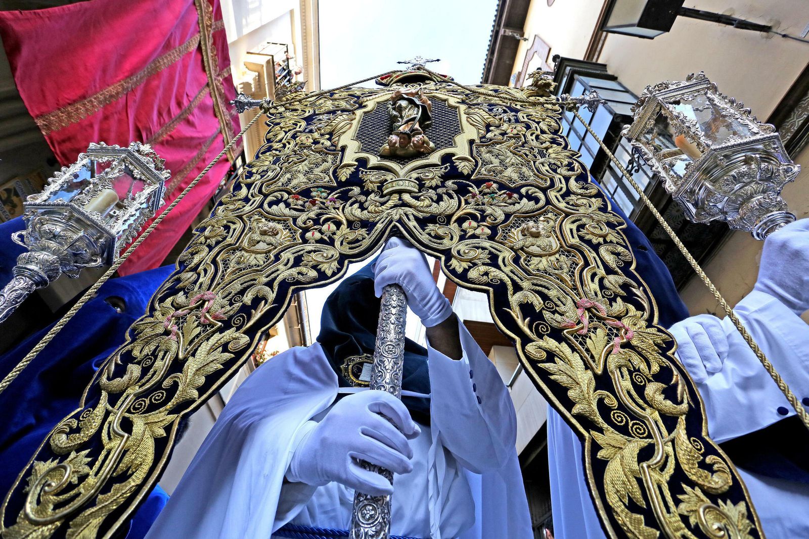 El Simpecado de la hermandad de la Amargura.