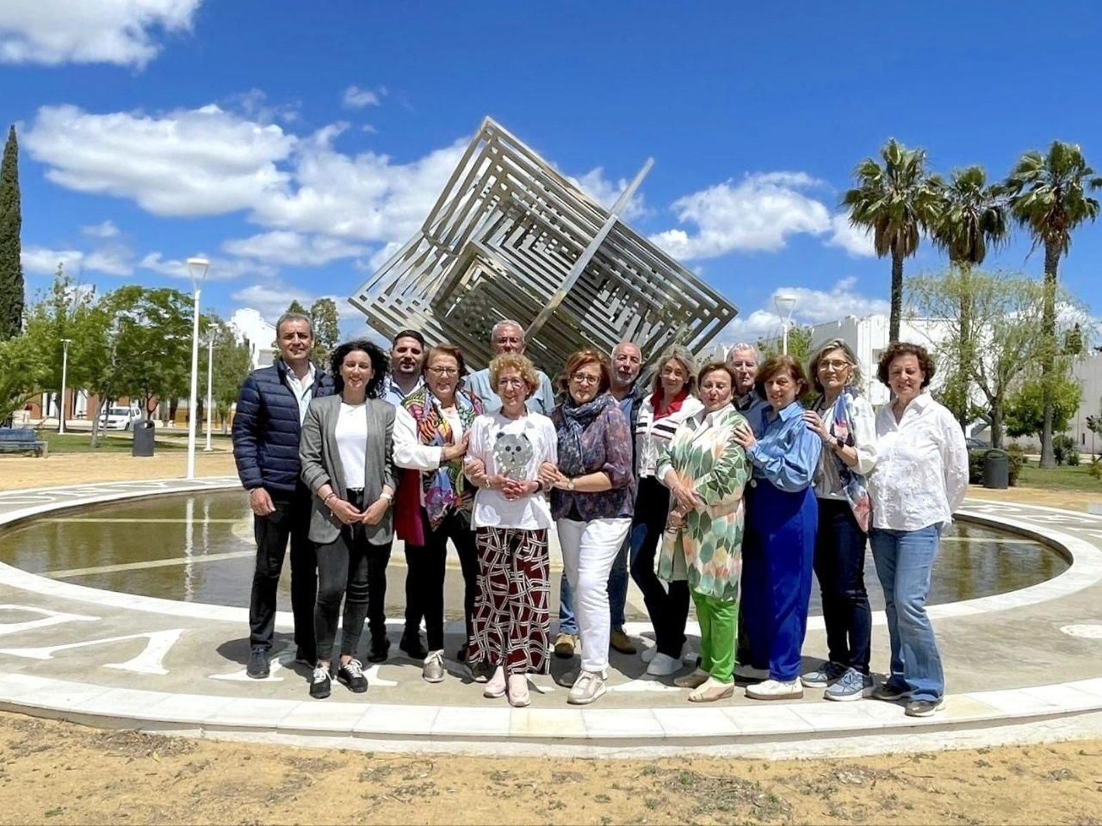 El alumnado del Aula de la Experiencia de la sede de Cumbres Mayores.