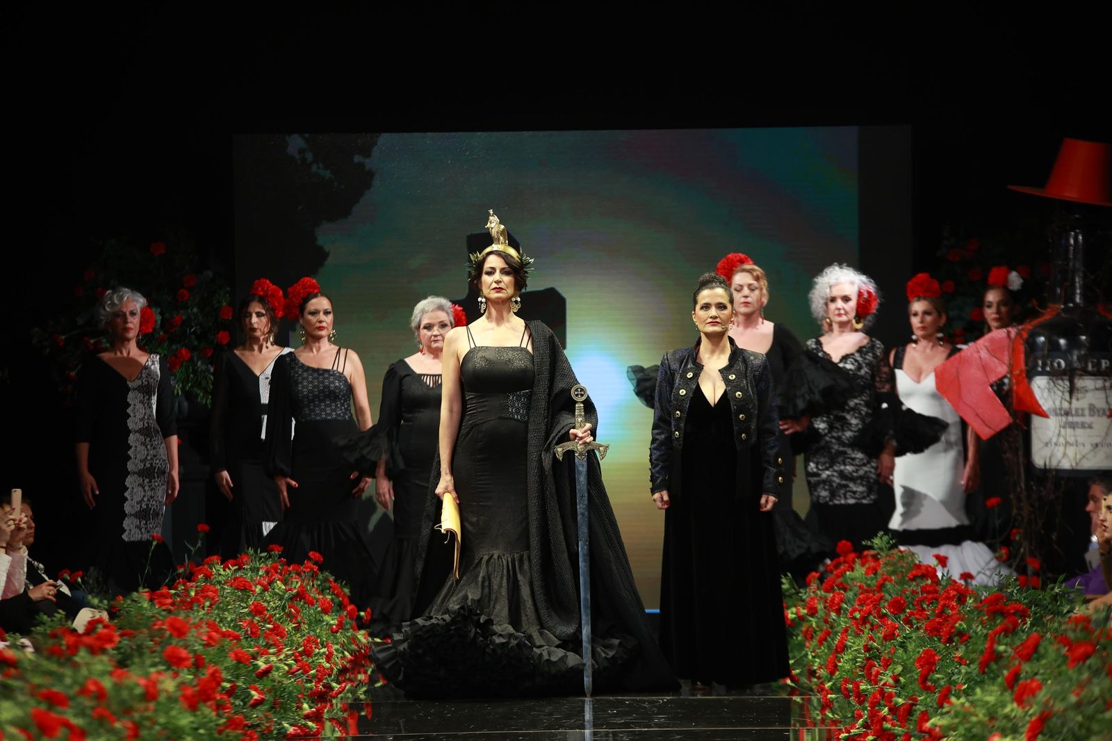 Desfile Mujeres con Solera de Javier del Álamo en la Pasarela Flamenca Jerez Tío Pepe 2023