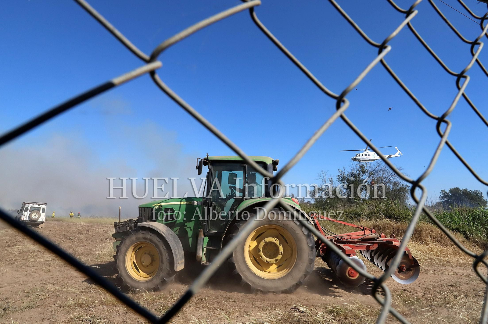 Imágenes del incendio en Doñana