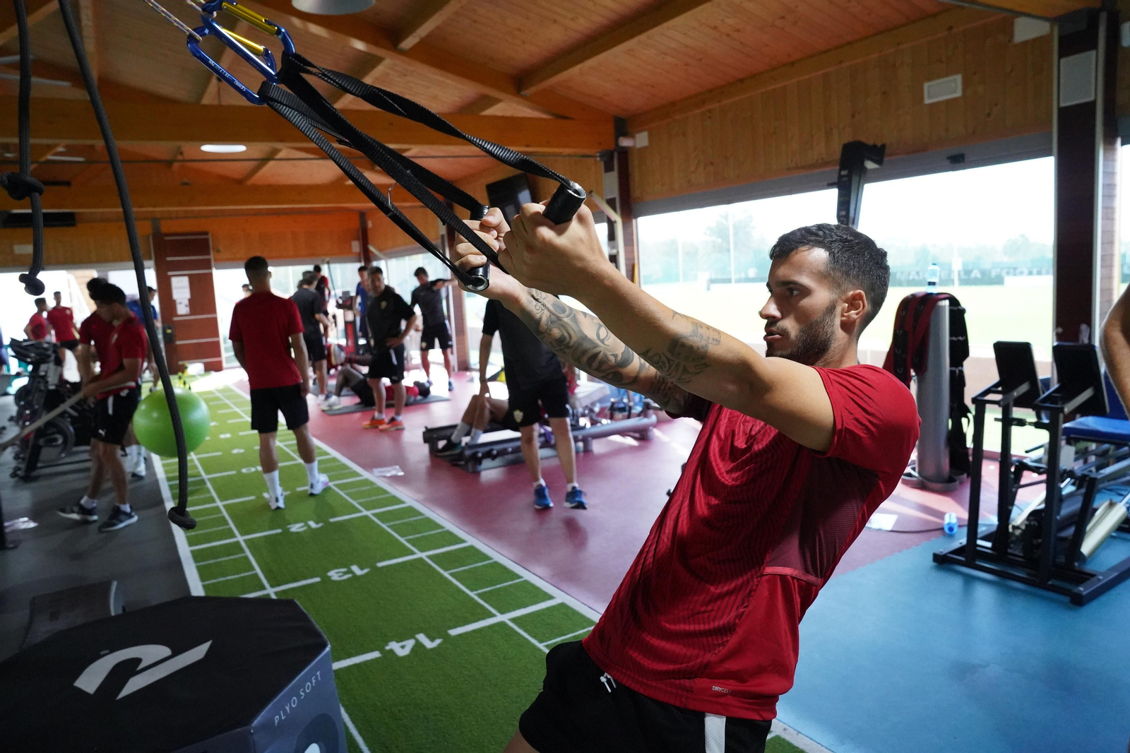 Fotos de la sesión matinal del Almería de este lunes 2 de agosto