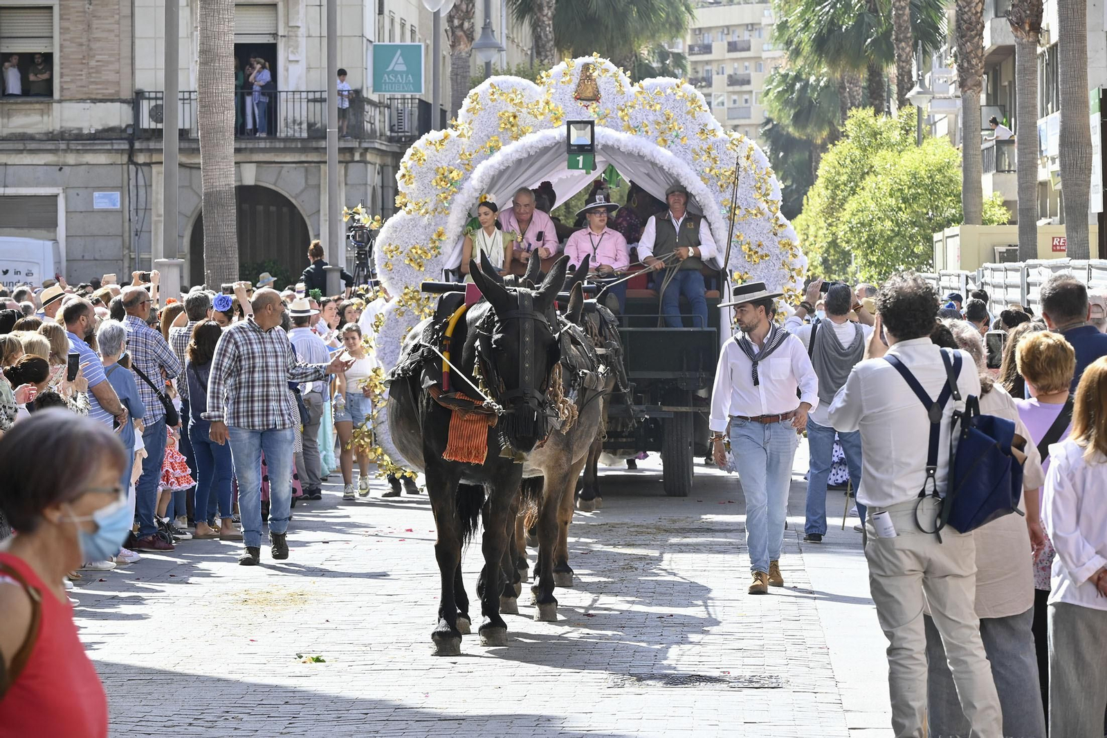 Todos los rocieros de la comitiva de la Hermandad de Huelva, en imágenes