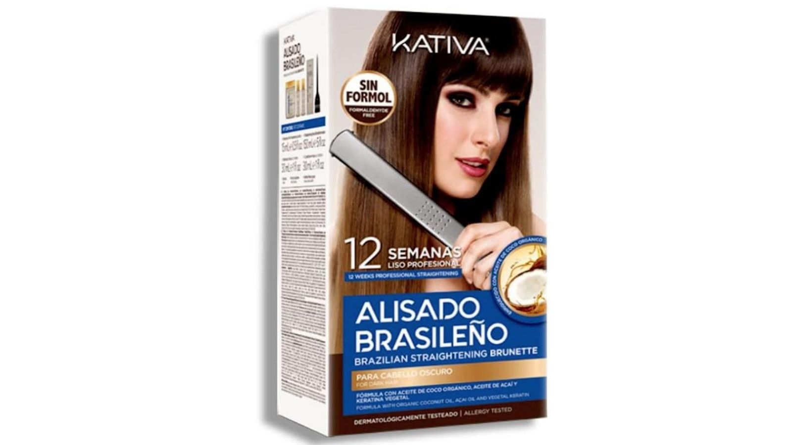 Alisado para cabellos oscuros de Kativa