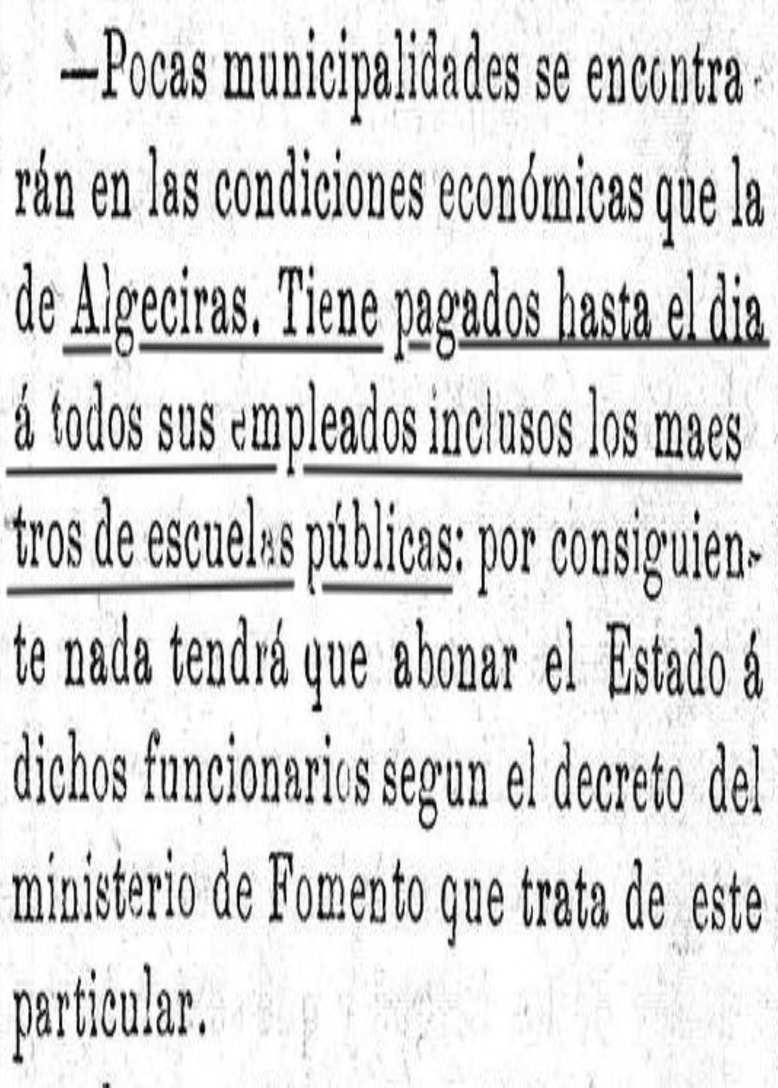 El Ayuntamiento algecireño, al día de pago con sus nóminas.
