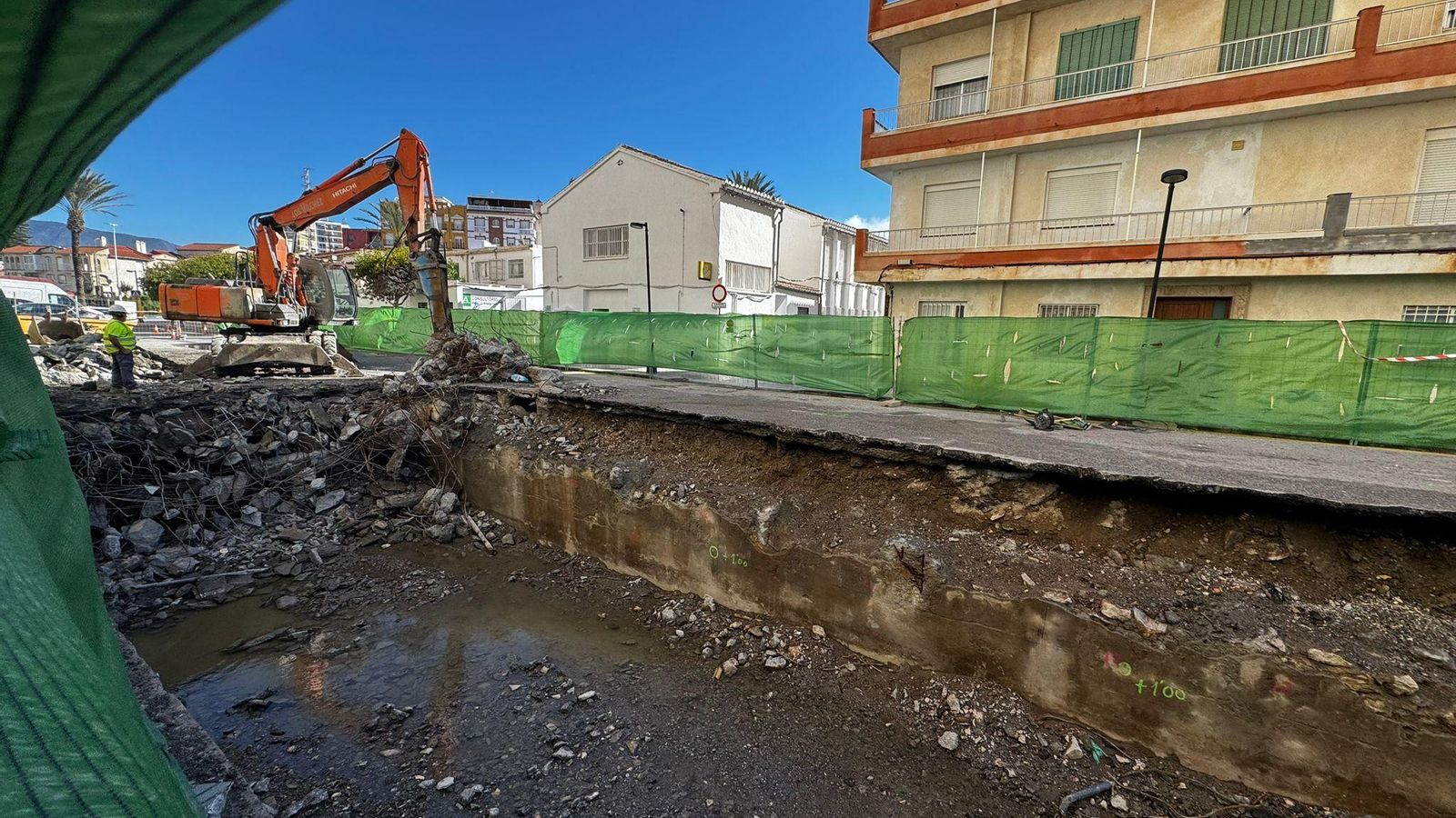 La zona está vallada