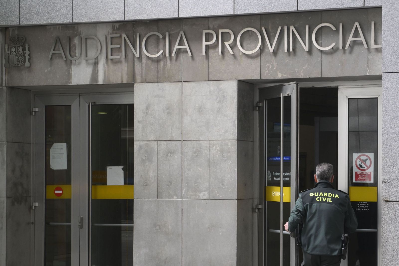 La Audiencia de Oviedo donde se juzga al matrimonio que mantuvo encerrados a sus tres hijos durante casi cuatro años en Oviedo.