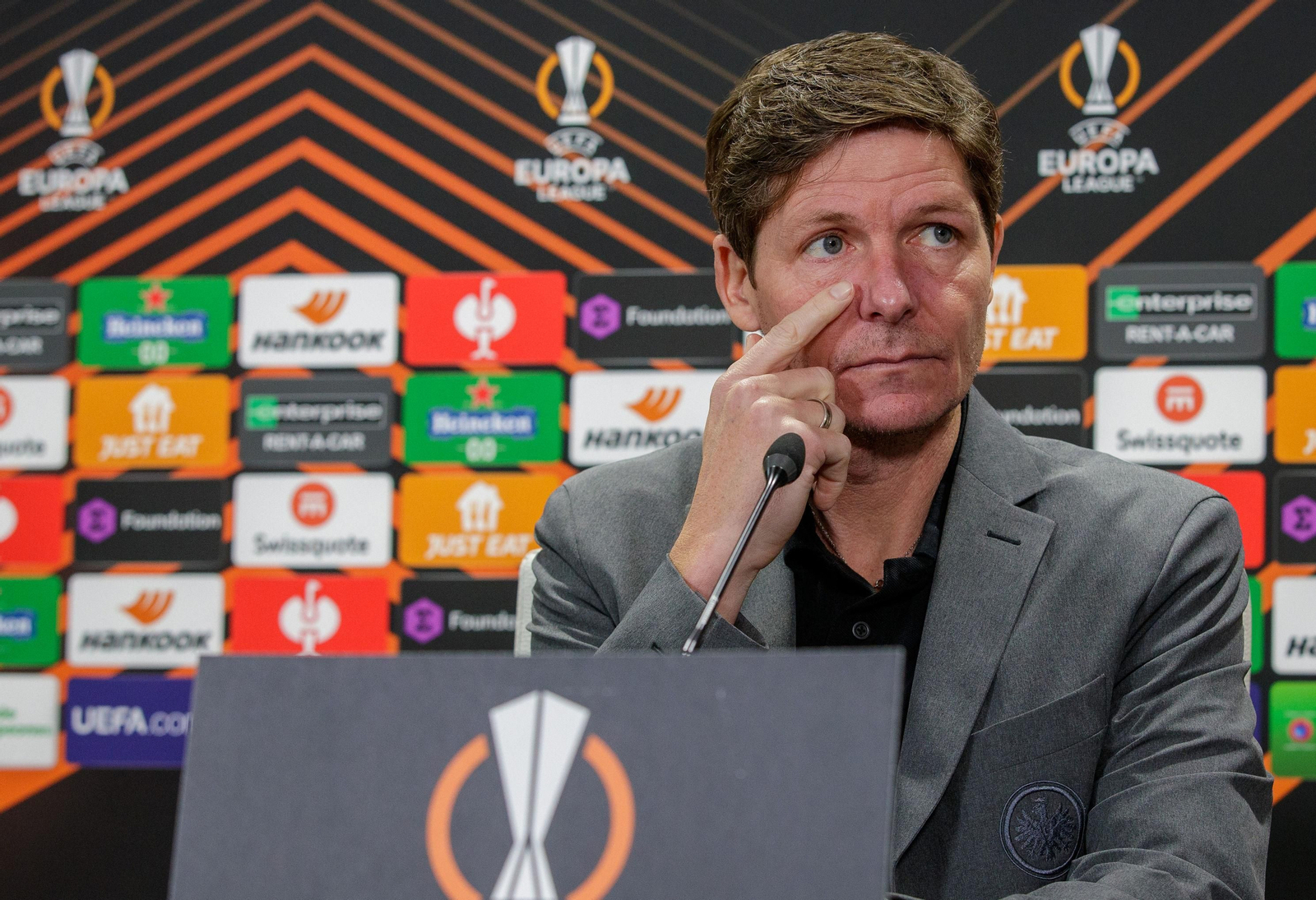 Oliver Glasner, entrenador del Eintracht.