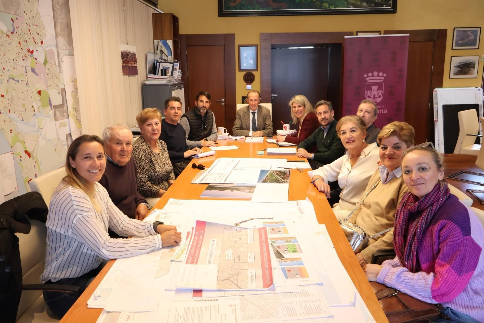 Un momento de este encuentro, que tuvo lugar en Alcaldía.