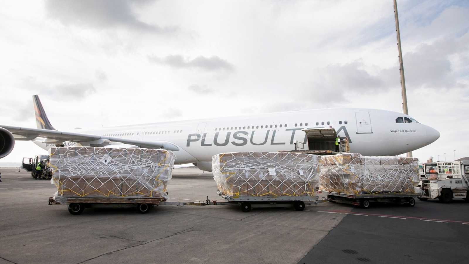 Un avión de la operadora Plus Ultra