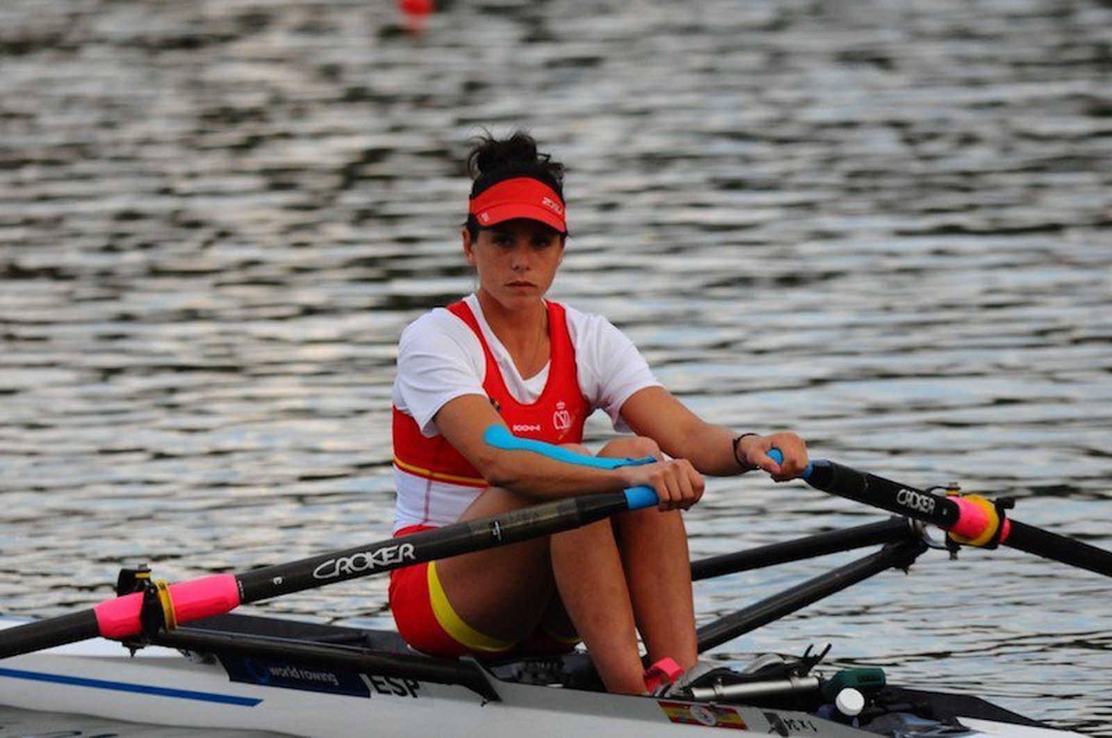 Natalia de Miguel, durante una prueba.