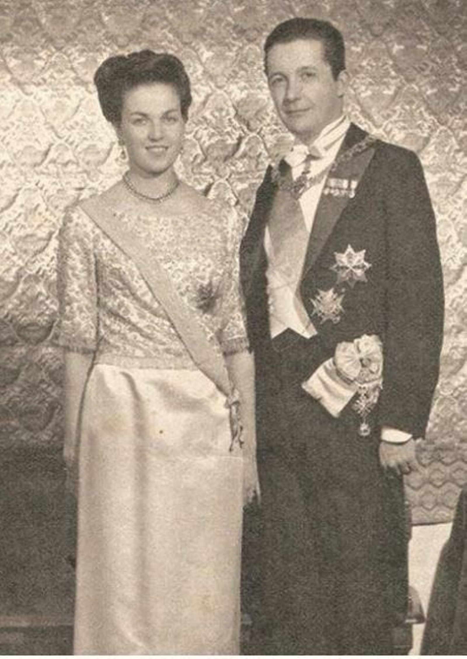 El infante don Carlos y su mujer la princesa Ana de Orleans.