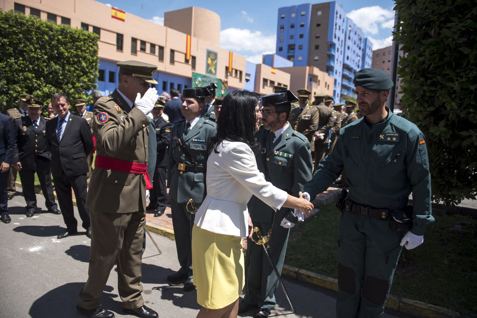 Acto de celebración del 175 aniversario de la Guardia Civil en Granada