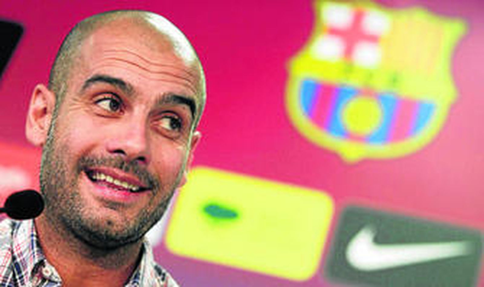 Guardiola, en una de sus últimas ruedas de prensa.