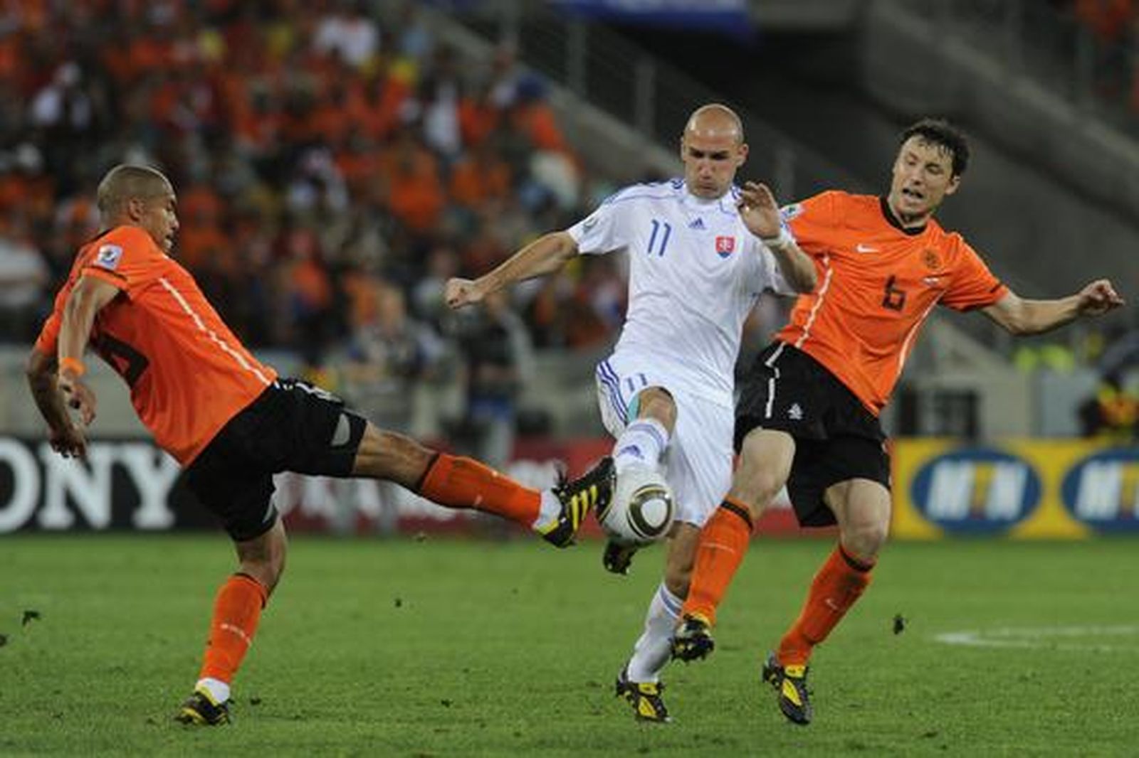 Holanda se mete en cuartos de final después de ganar a Eslovaquia. / AFP