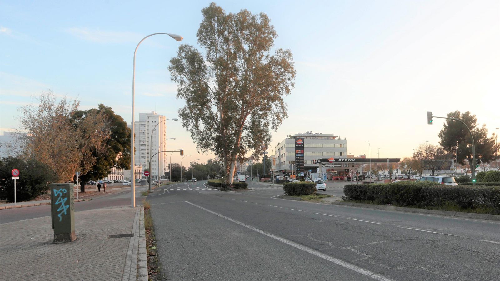 Una vista de la avenida de Jerez.