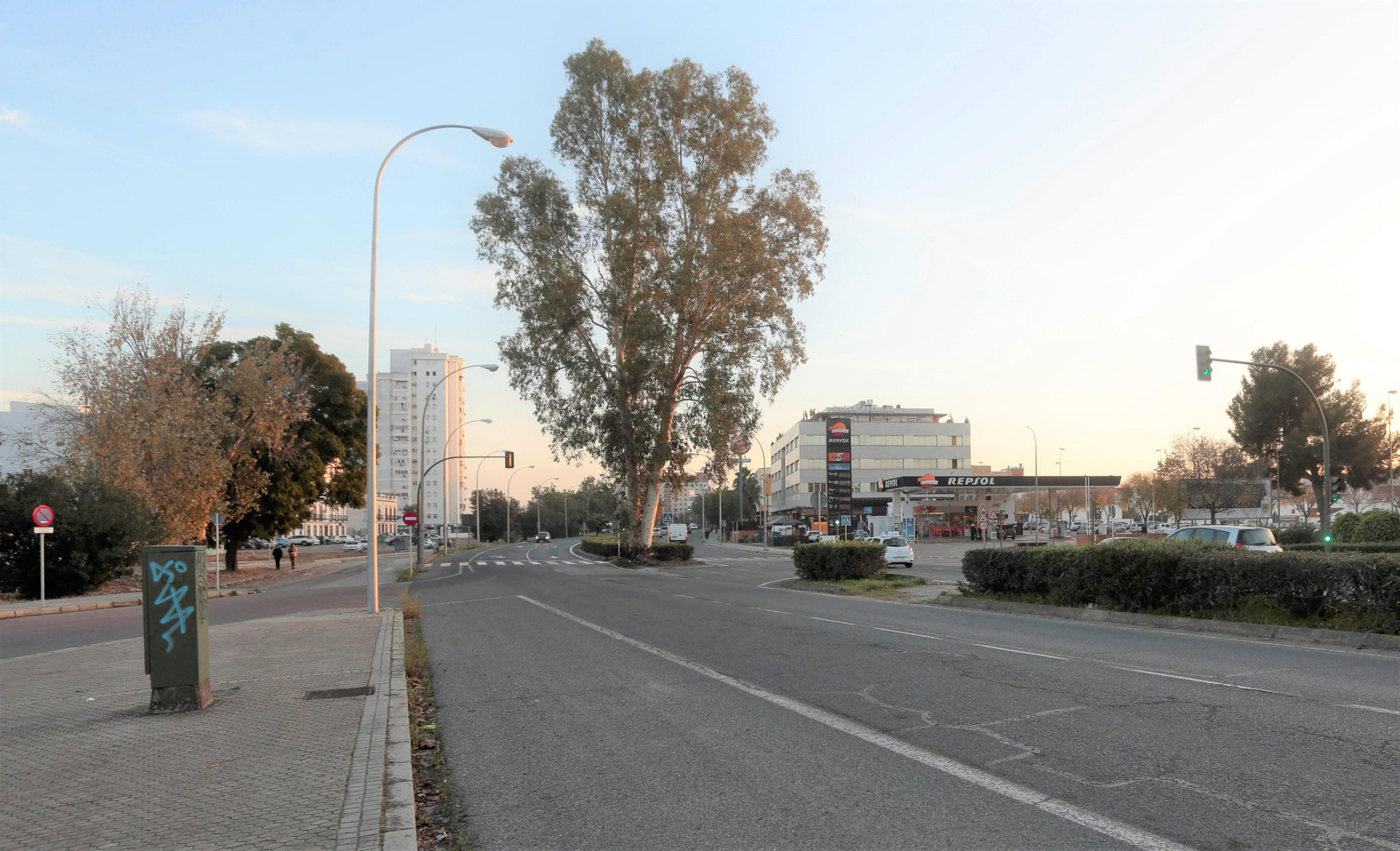 Una vista de la avenida de Jerez de Sevilla.