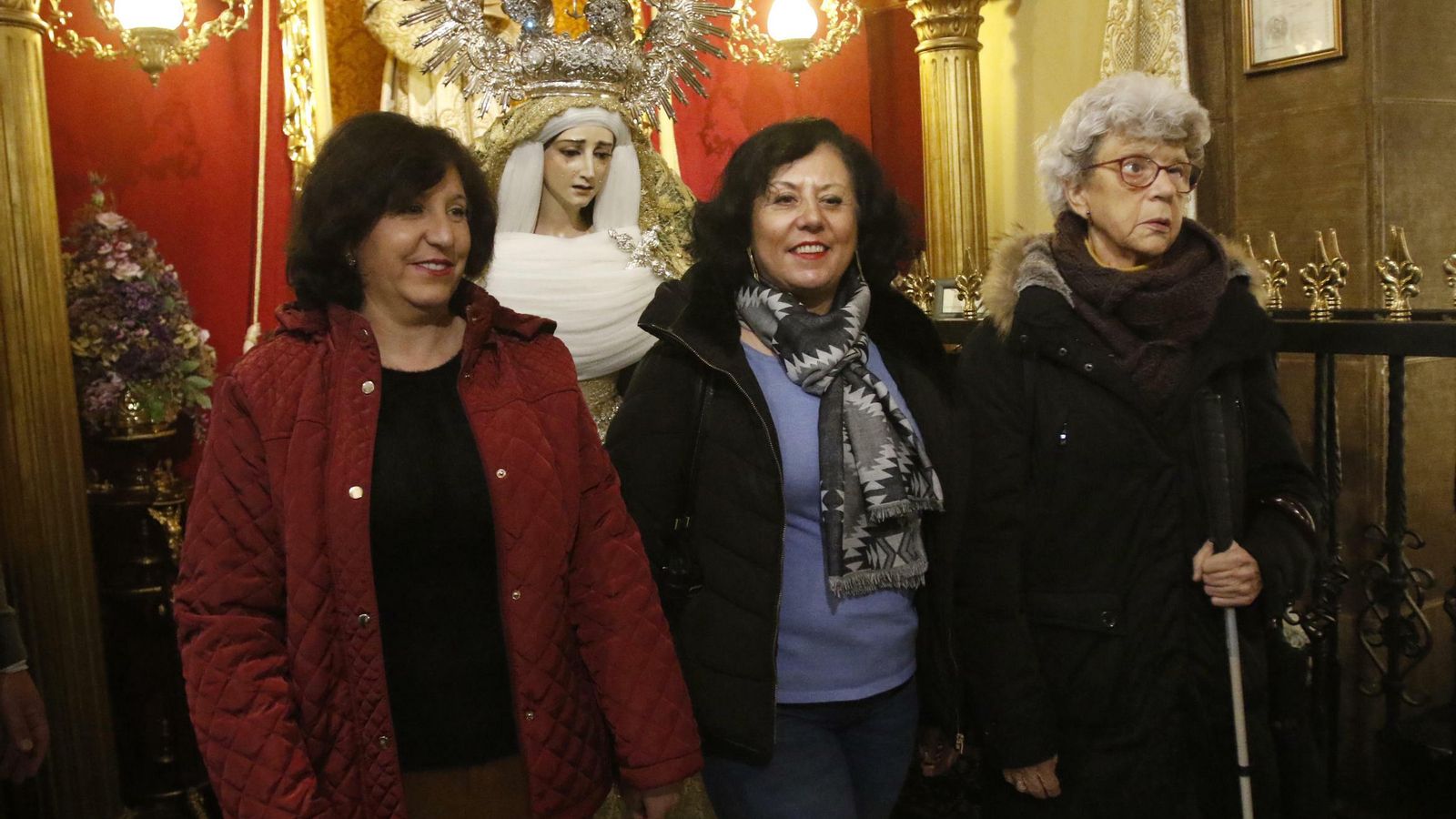María Dolores Perales, Concepción Gutiérrez y Virginia Ezquerra.