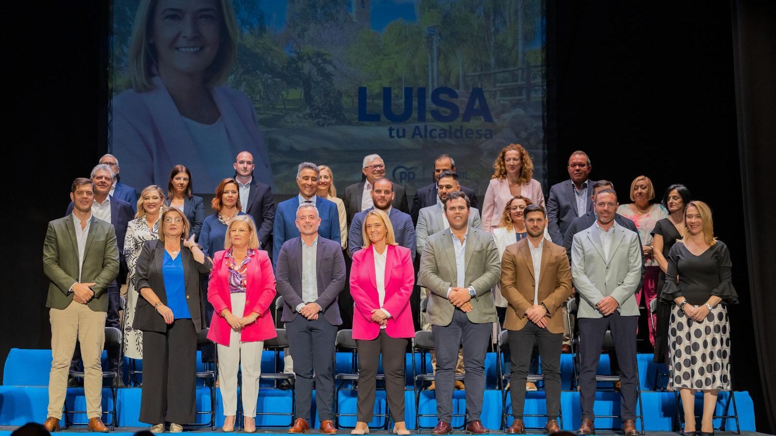 La candidatura del PP de Motril durante su presentación