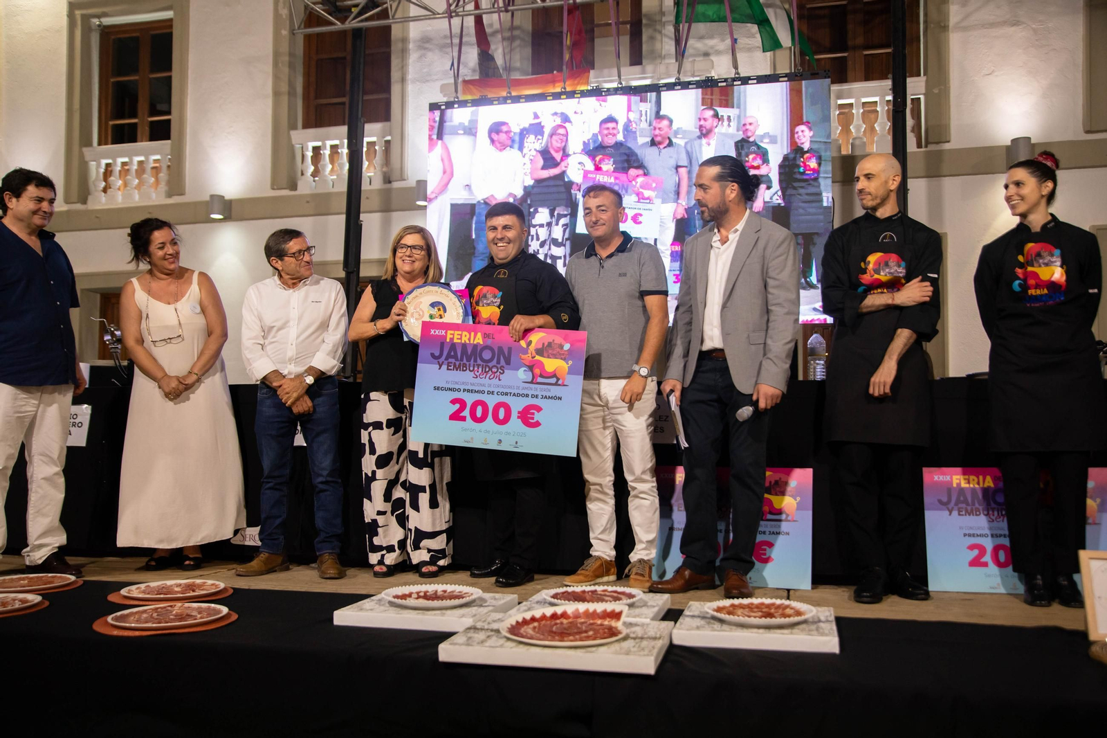 Concurso de cortadores de jamón en Serón, en imágenes