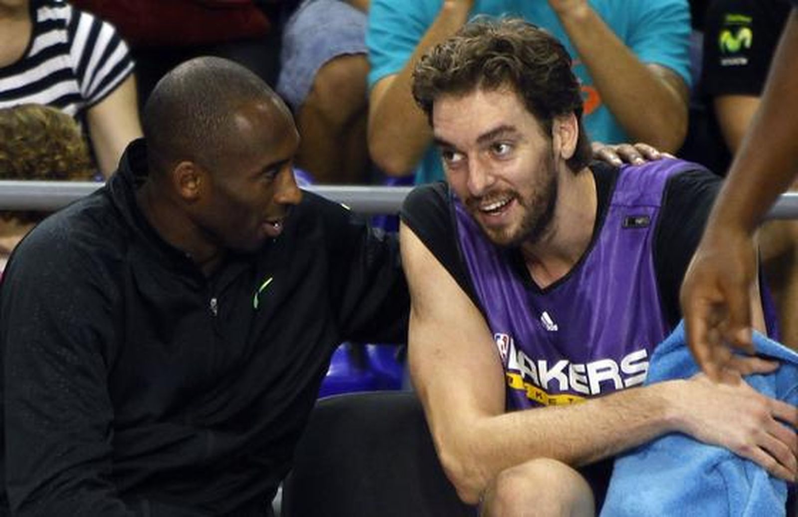 Los Lakers preparan su partido de la gira europea de la NBA frente al Regal Barcelona. / Reuters