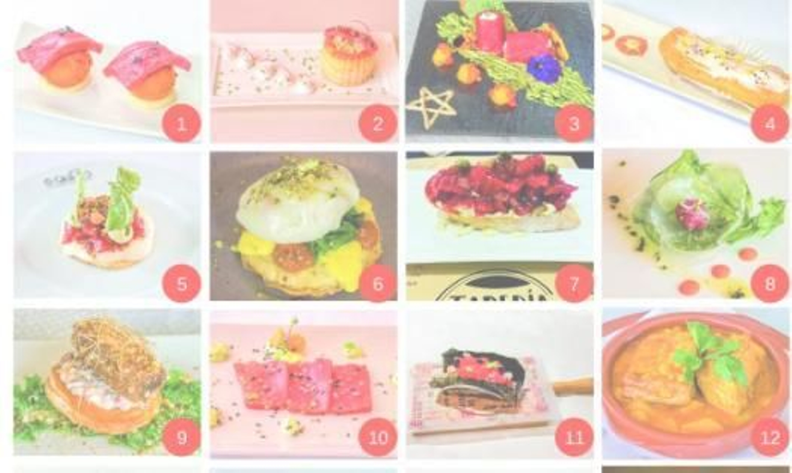 Algunas de las tapas que se pueden degustar en la ruta del atún.