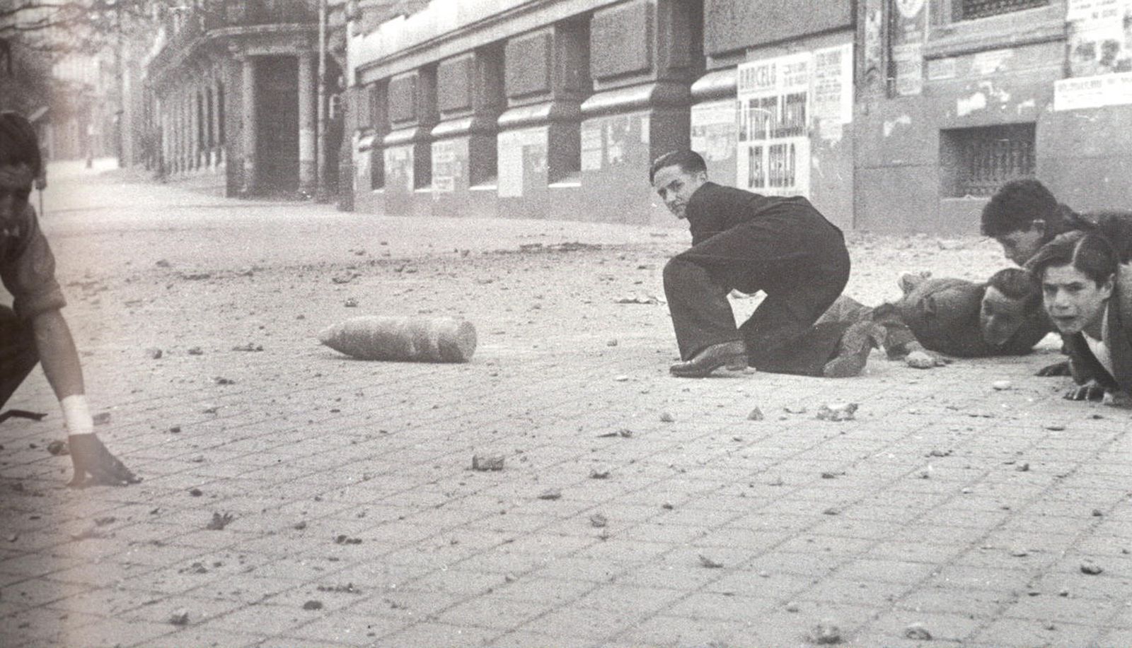Una fotografía tomada en Madrid durante la Guerra Civil.