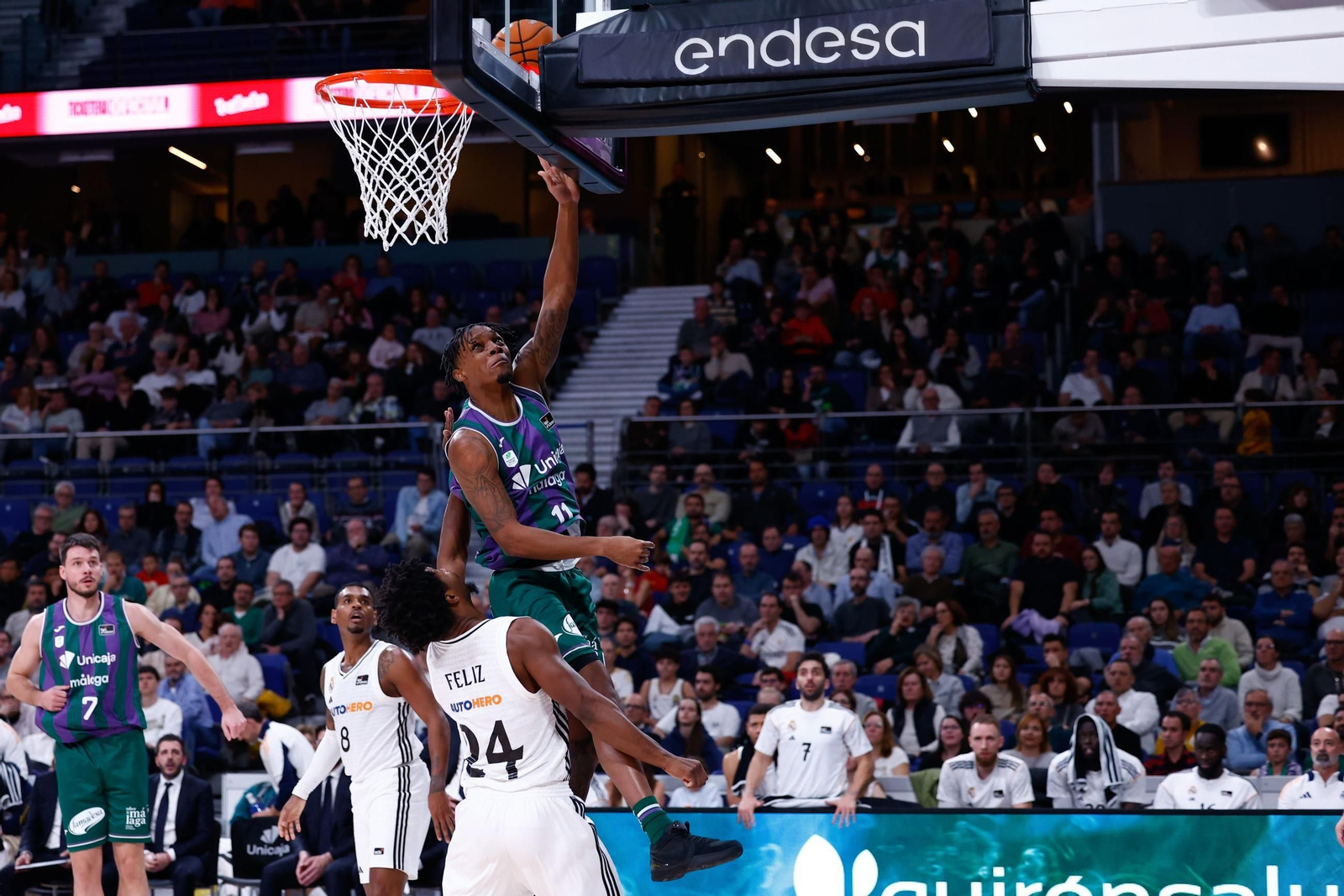 El Real Madrid-Unicaja, en fotos