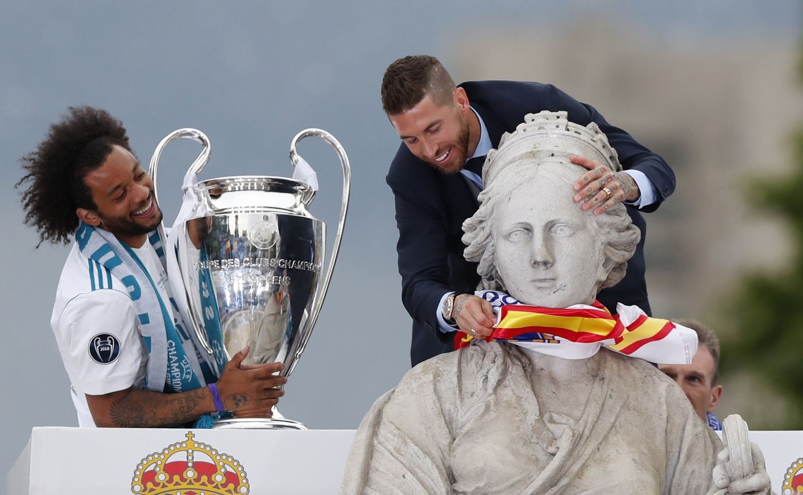 El Real Madrid celebra su decimotercera Champions