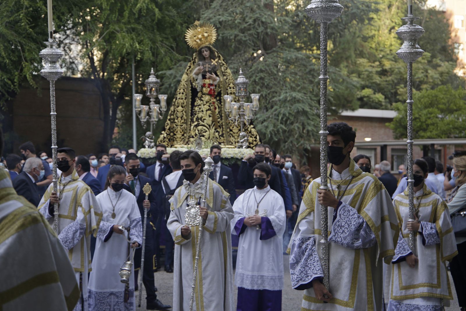 Virgen de la Victoria en el Rosario de la Aurora