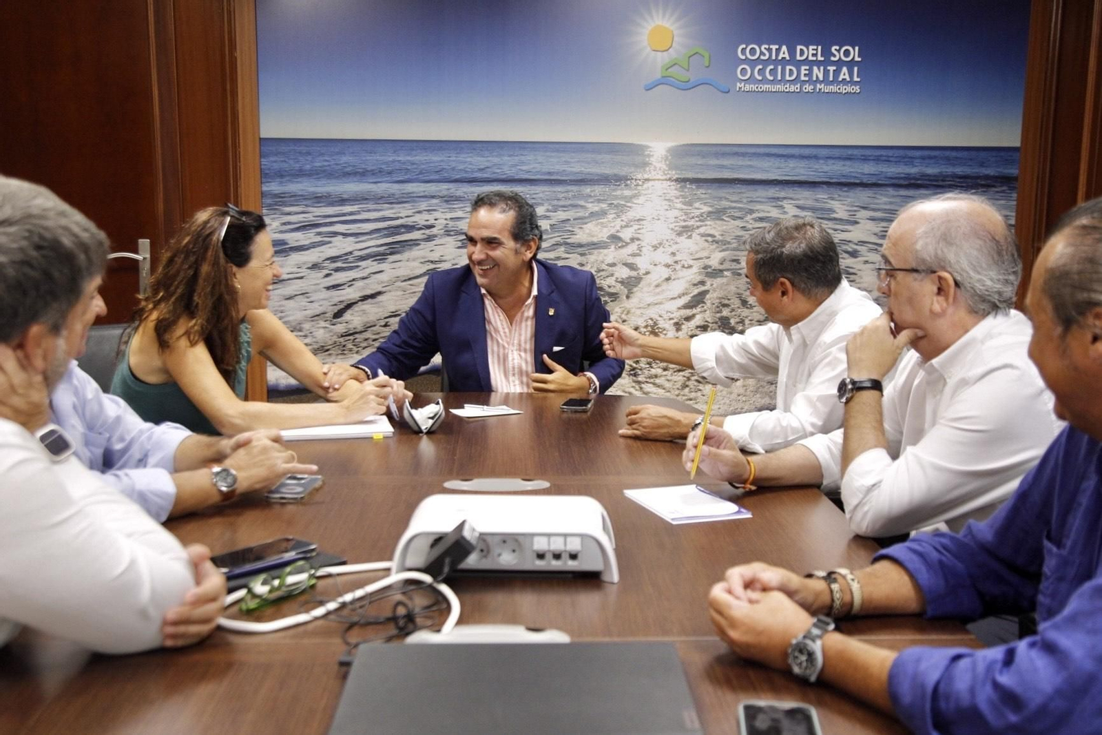 La reunión mantenida entre la Mancomunidad y los colectivos de golf.