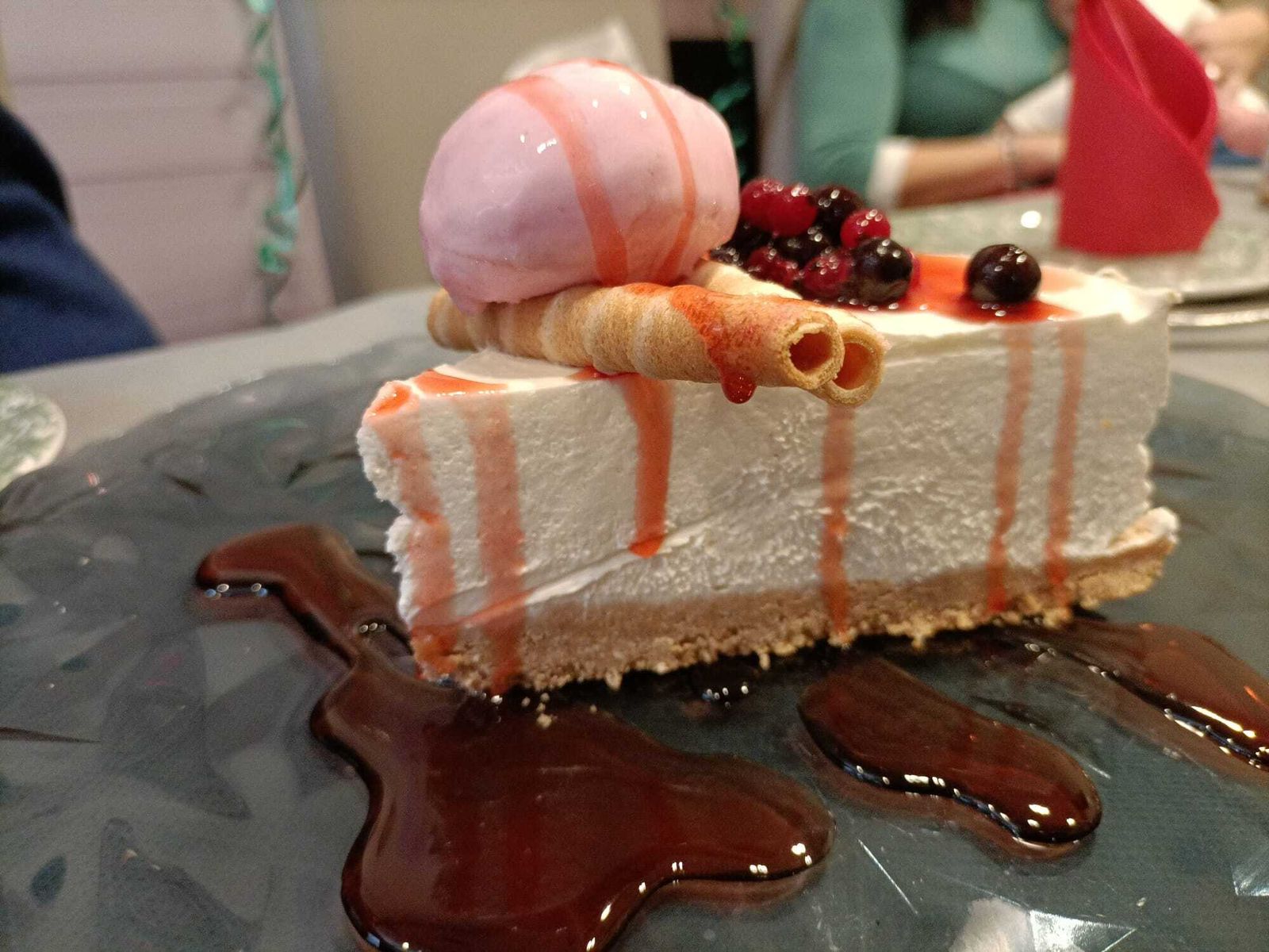 Tarta de queso con frutos rojos de Restaurante Globo