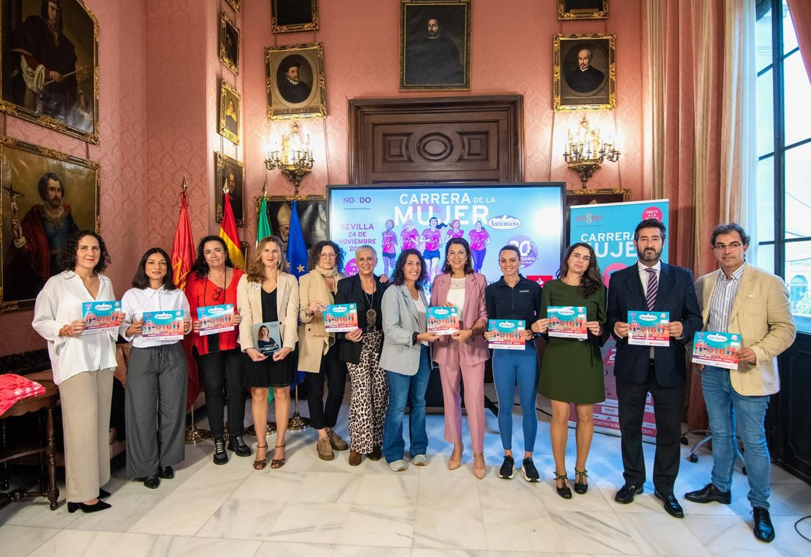 La presentación de la Carrera de la Mujer Central Lechera Asturiana de Sevilla.