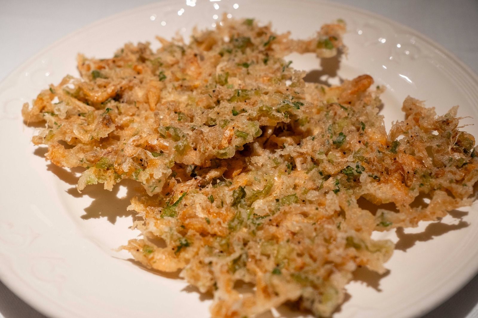 Una tortillitas de camarones.