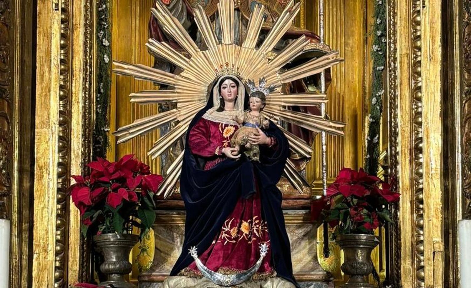 La Virgen del Pilar por el aniversario de la Venida en carne mortal de la Virgen