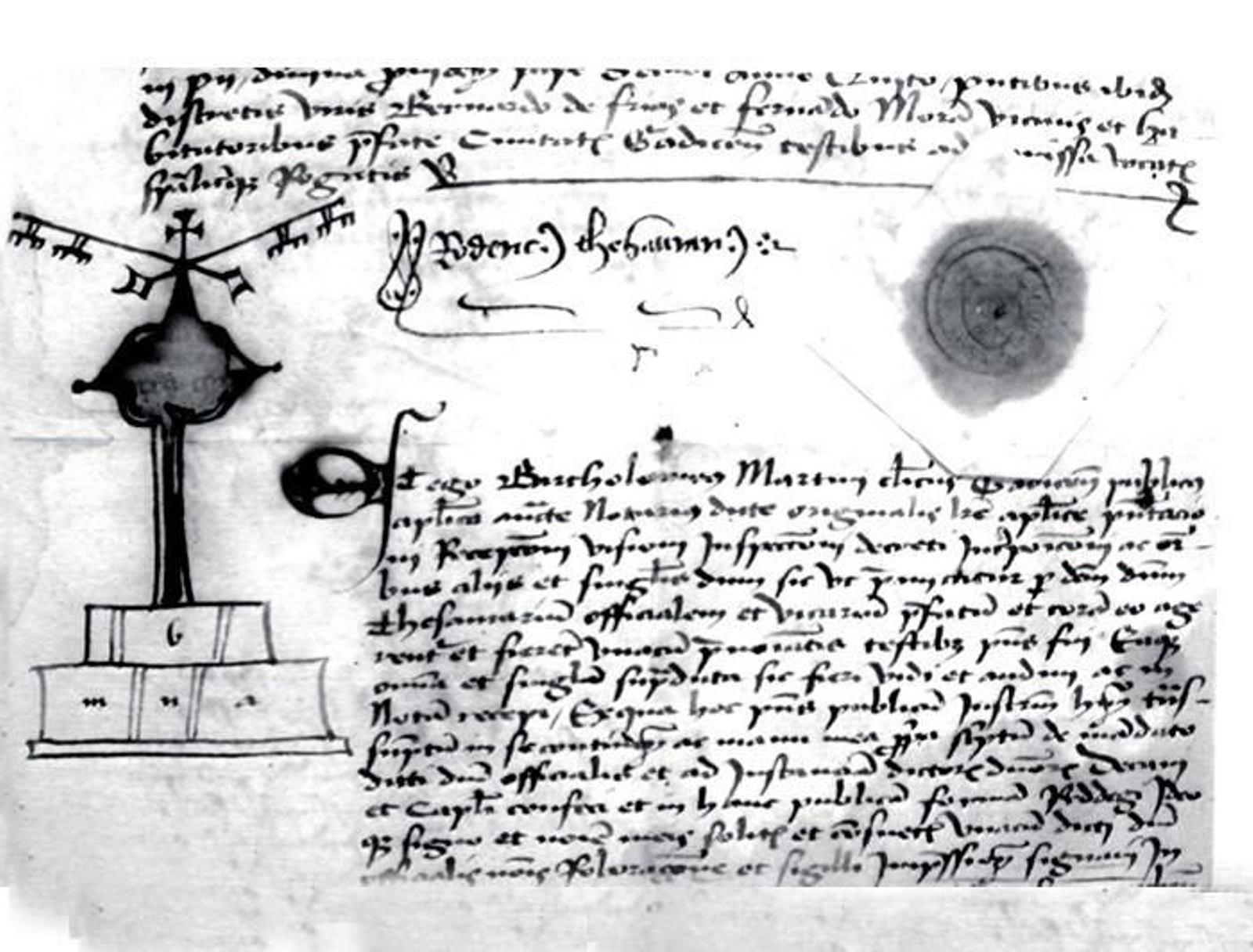 Traslado notarial de la bula de Clemente VII que contiene la de Clemente VI con la creación de la diócesis de Algeciras y en la que le da el título de “ciudad” (Archivo Catedralicio de Cádiz)