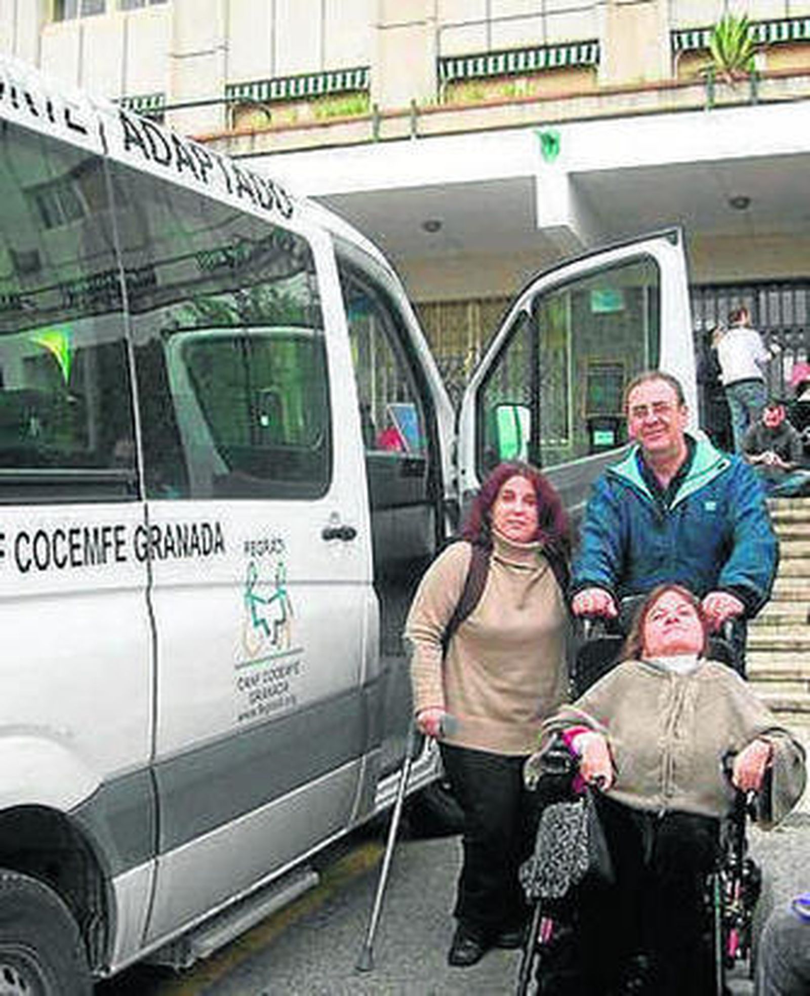 Una de las unidades de traslado.