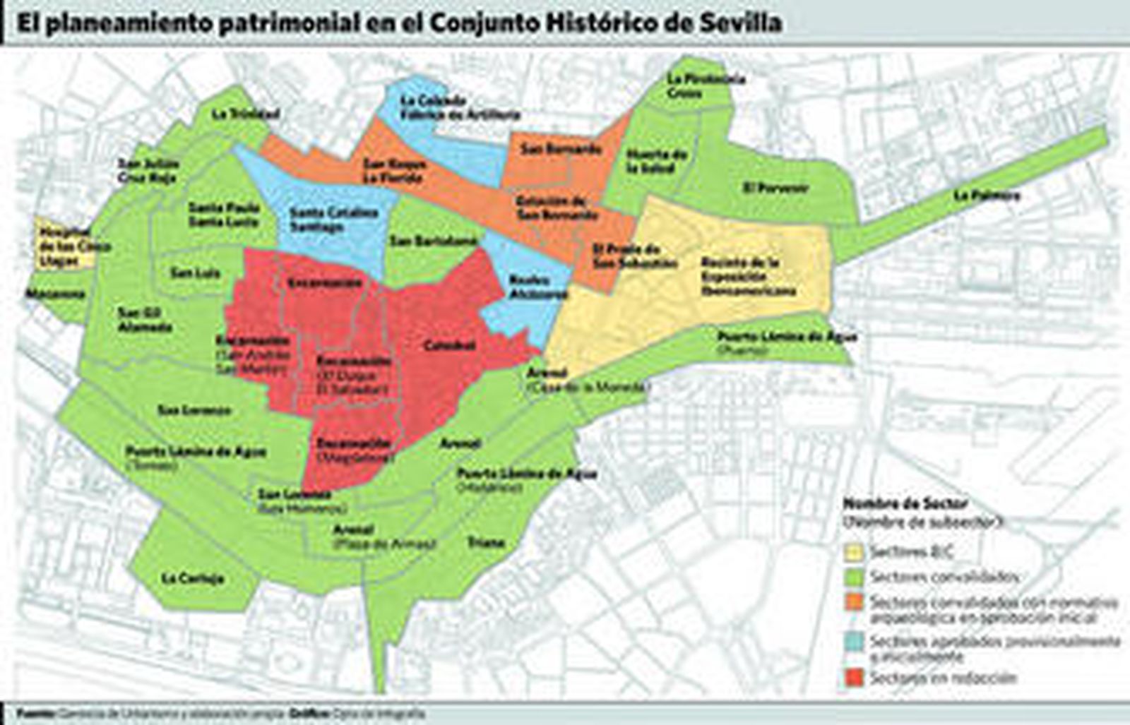 El Consistorio finaliza tras 15 años la protección de la Sevilla histórica