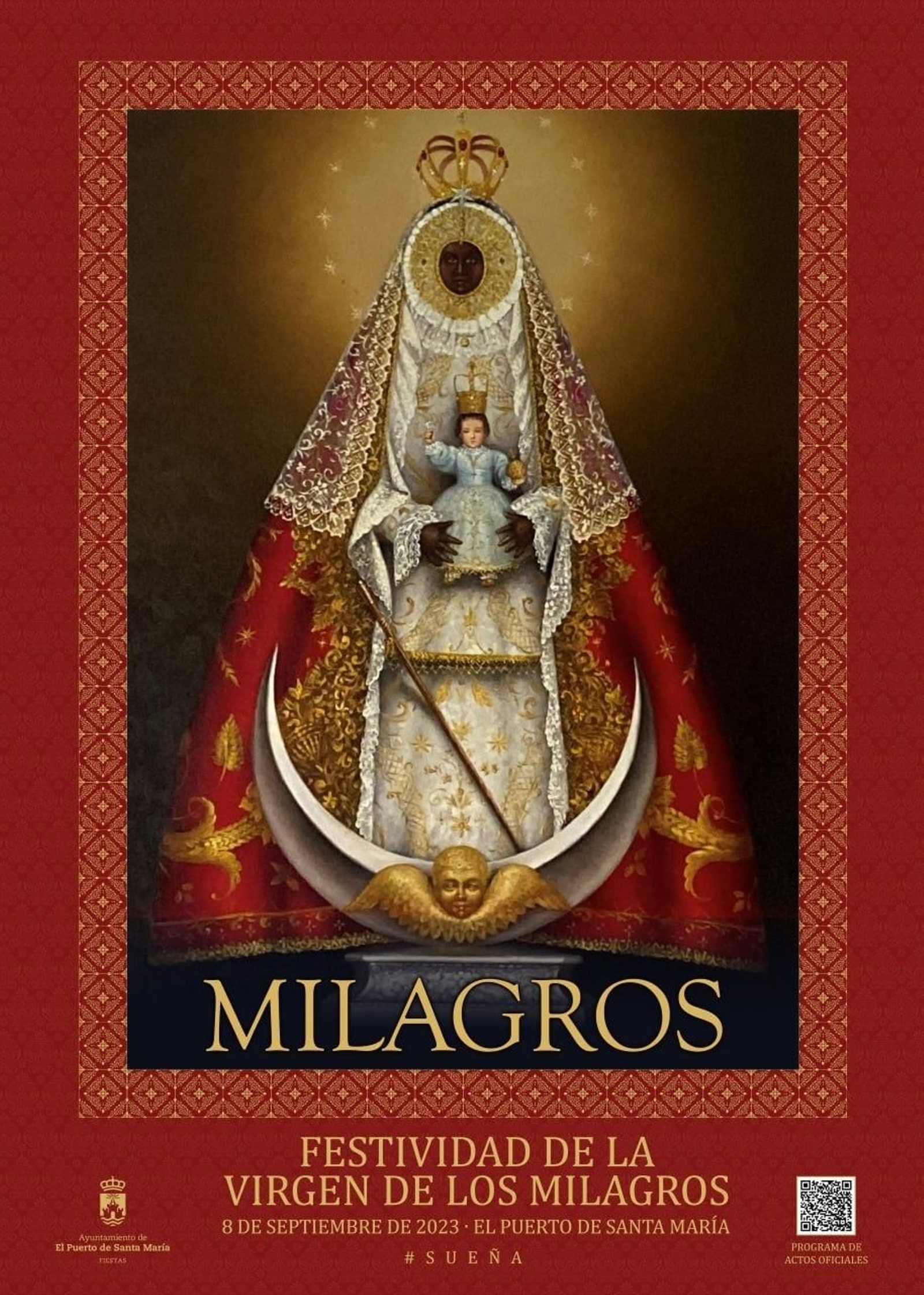 Cartel de la Festividad de la Virgen de Los Milagros.